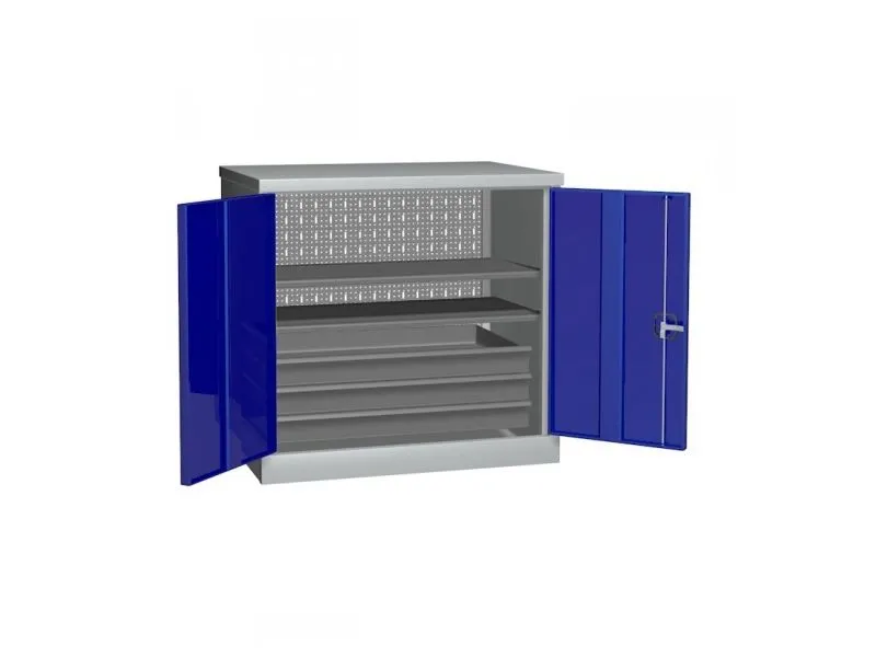 Антресоль инструментальная, (2 полки + 3 ящика)