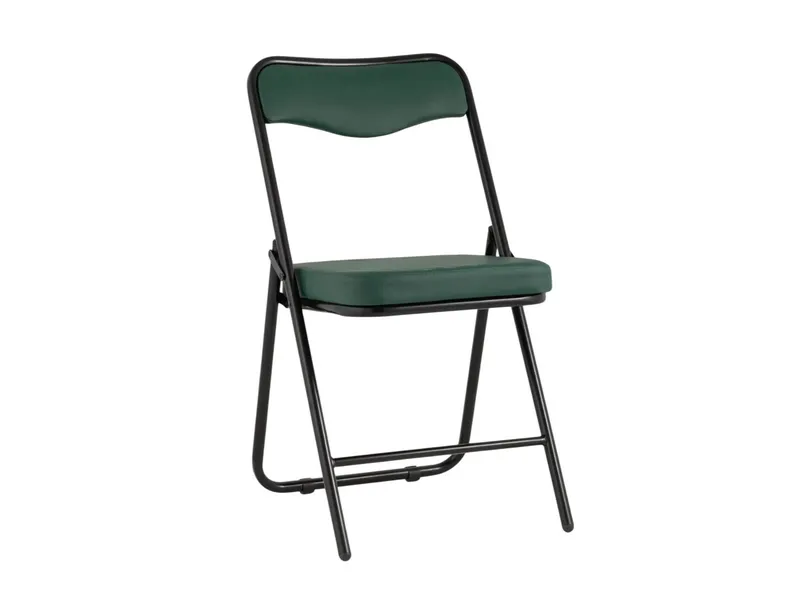 Складной стул экокожа, каркас металлик