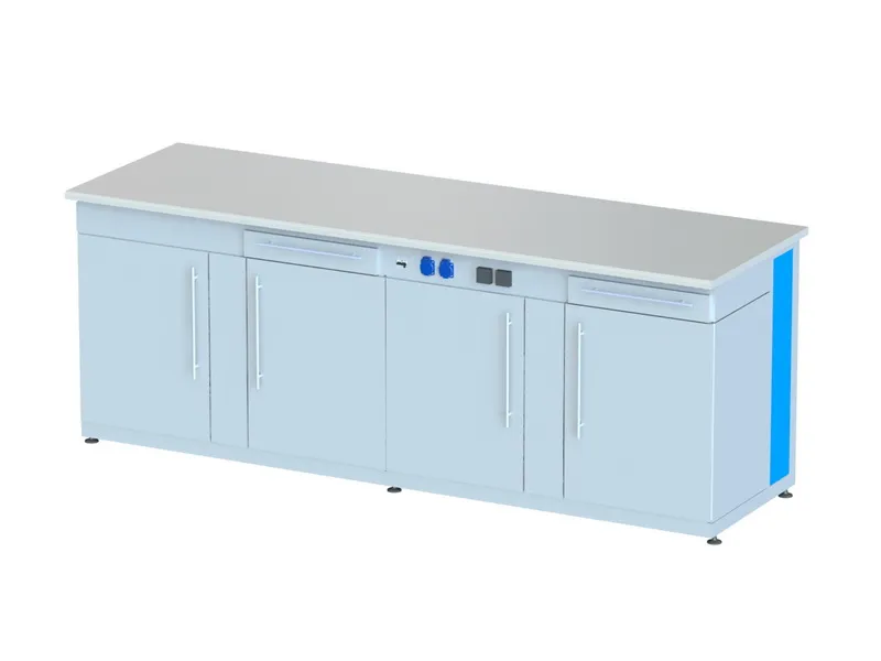 Демонстрационный стол с электрикой 240×75×90 см