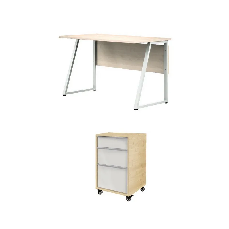 Письменный стол учителя 1300×650×760 мм с тумбой