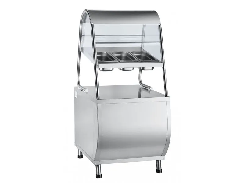 Прилавок для столовых приборов и подносов Патша, нейтр.шкаф + хлебница, L630 мм