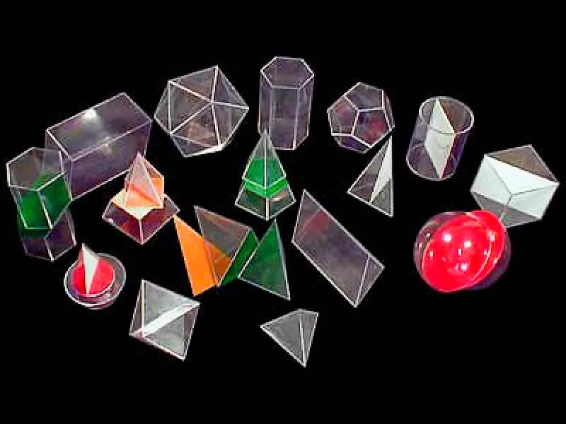 Набор прозрачных геометрических тел с сечениями, разборный