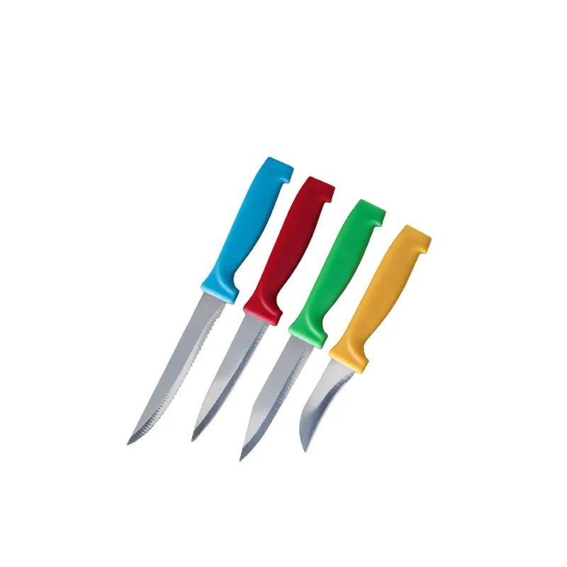 Кухонный набор Радуга — 4 ножа на подставке