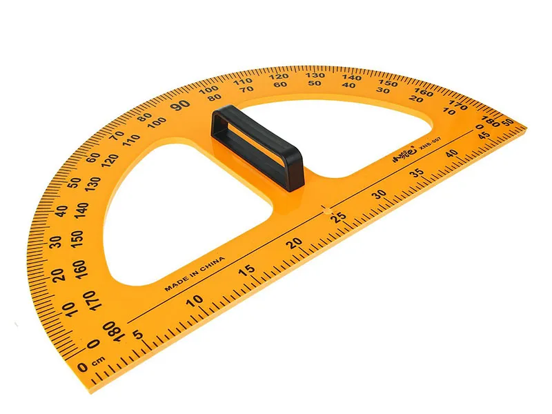 Транспортир с держателем для школьной доски