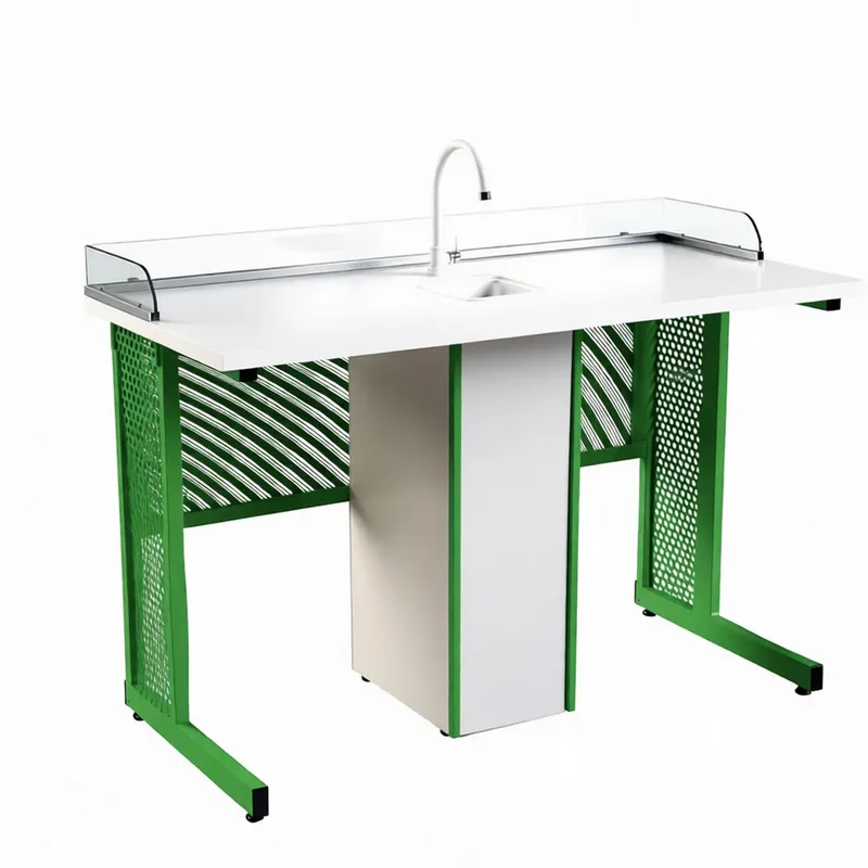 Стол ученический с перфорированным экраном 1200×600 мм