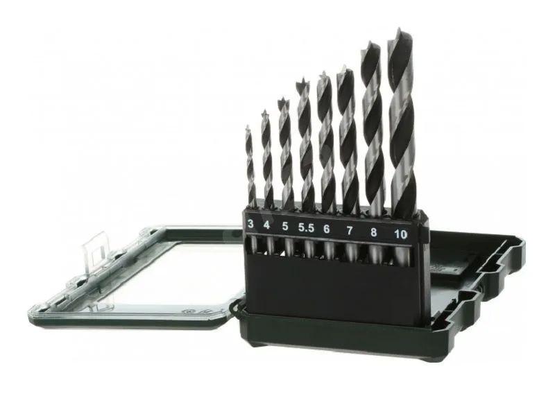 Набор сверл по дереву, 8 шт. (3-10 мм) Metabo 626705000