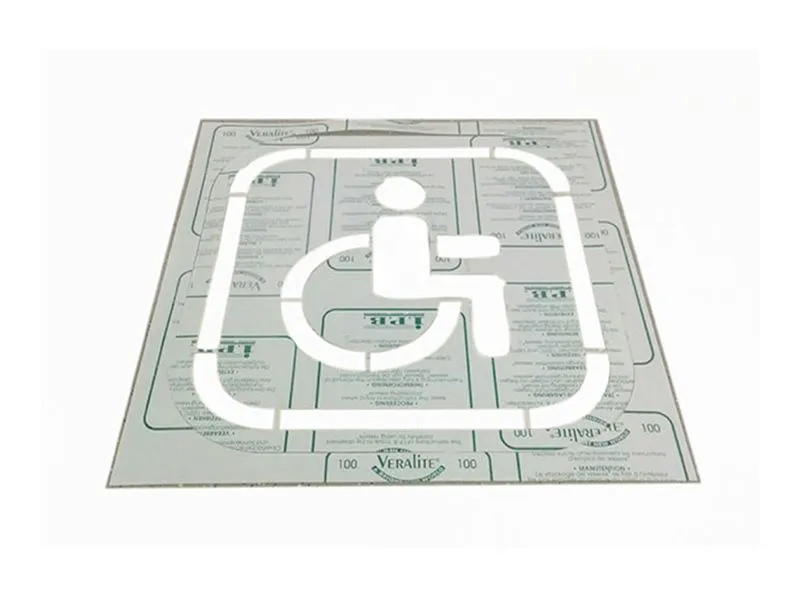 Трафарет для знака стоянки для инвалидов 80х80 см