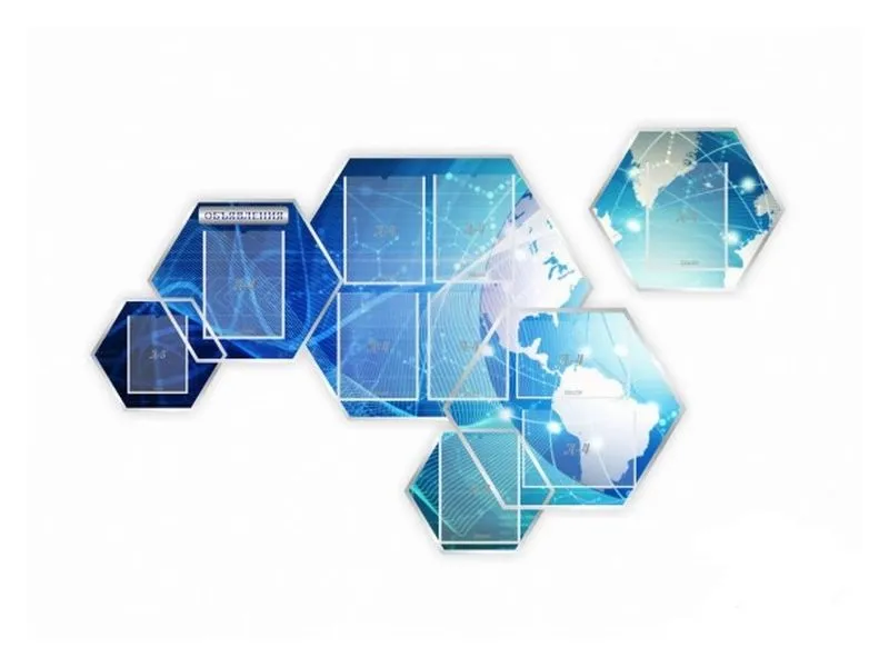 Информация, резной стенд из 2-х частей