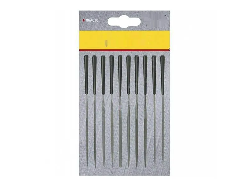 Надфили по металлу TOPEX 10 шт., 140х3 мм