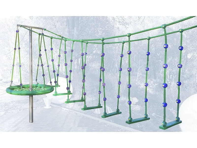 Комплекс «Тарзан» на стойках с гнездами 6,4×16,4 м