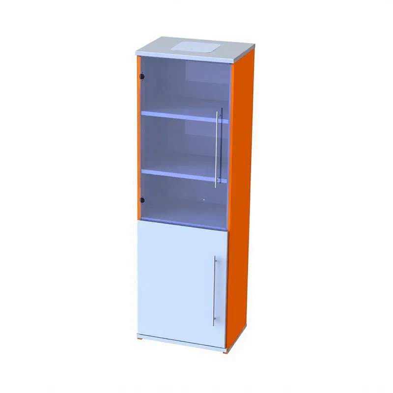 Лабораторный шкаф для посуды 600×450×1900 металлический