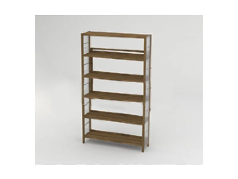 Стеллаж 1-сторонний НЕО 5 полок 925х280x1770 с рамой жесткости