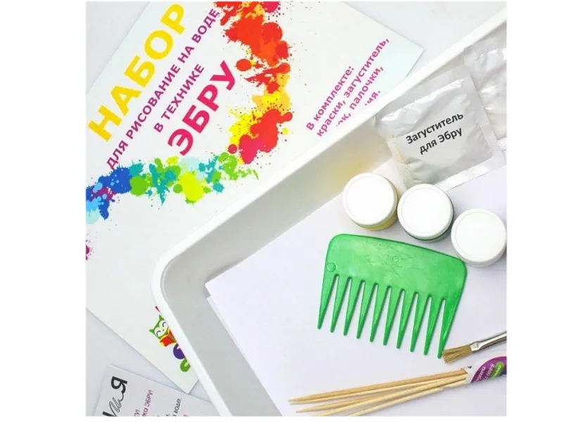 Набор эбру Fresh — лоток A4