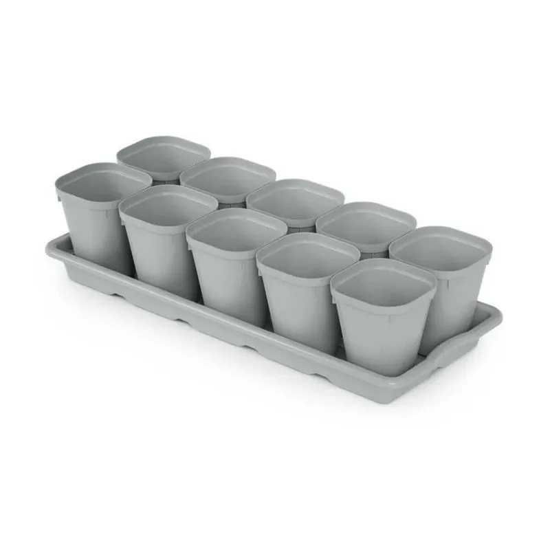 Набор для рассады — 10 стаканчиков с поддоном