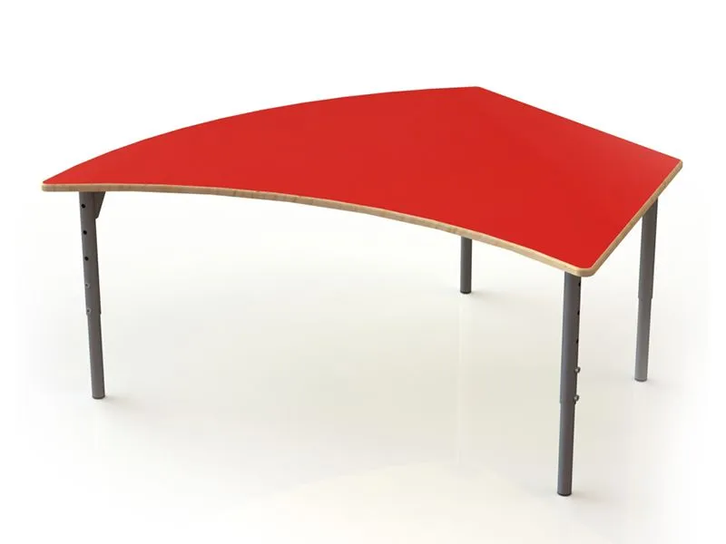 Стол ученический одноместный «Лучик», красная столешница