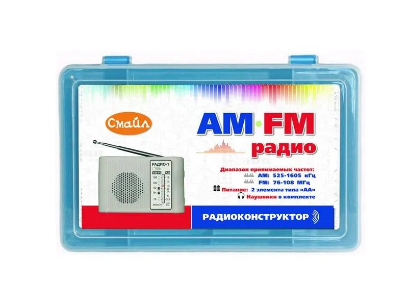 Образовательный конструктор AM/FM радиоприёмник (белый)