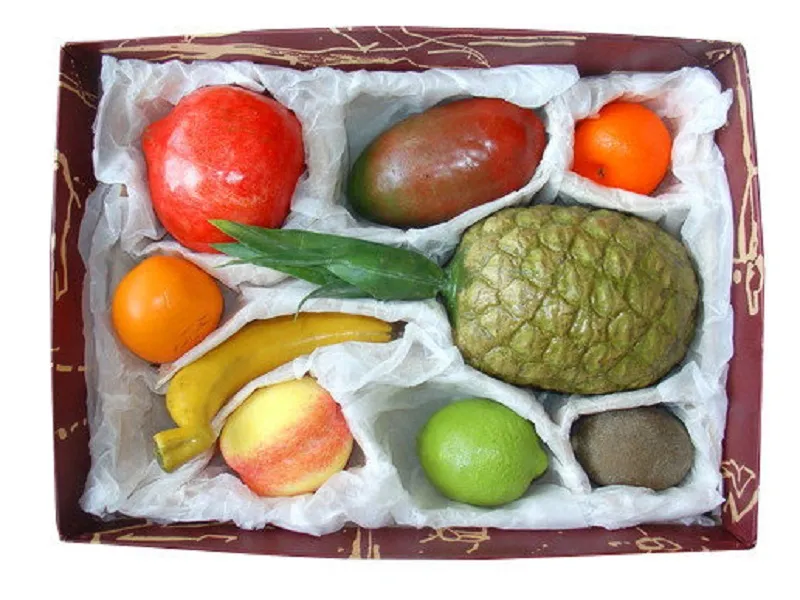 Набор муляжей тропических фруктов, 9 шт.