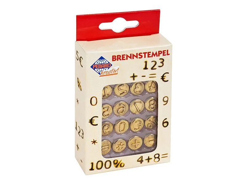 Набор штампов для выжигания «Цифры», 16 шт.