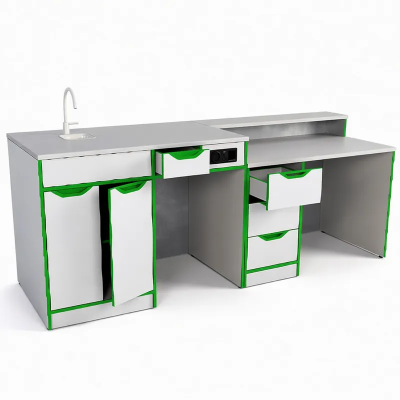 Лабораторный демонстрационный стол 2400×750 мм