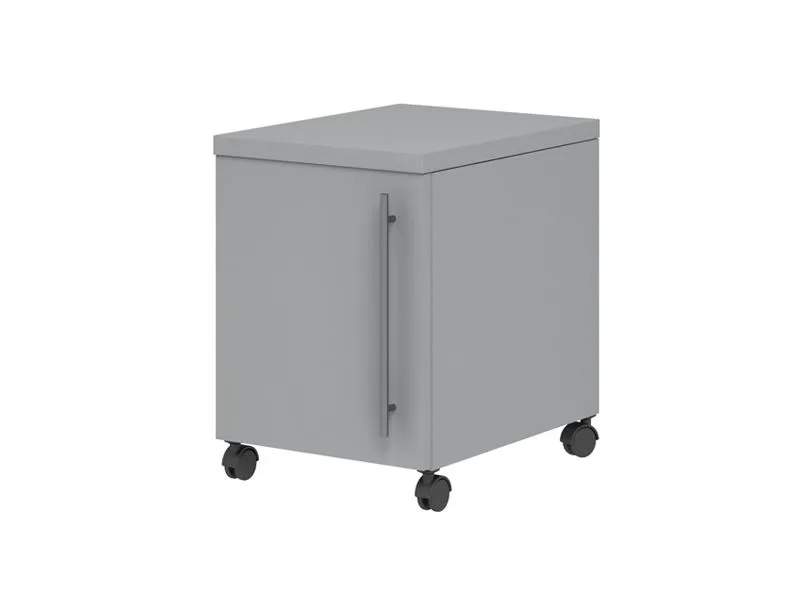 Тумба подкатная с дверцей, лист.сталь, 670х400х500 мм.