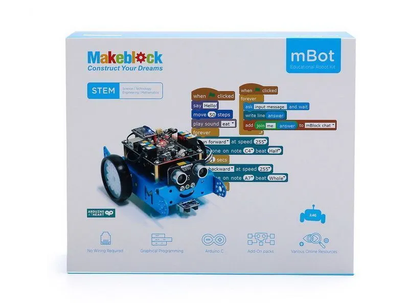 mBot — базовый робототехнический набор (Bluetooth)