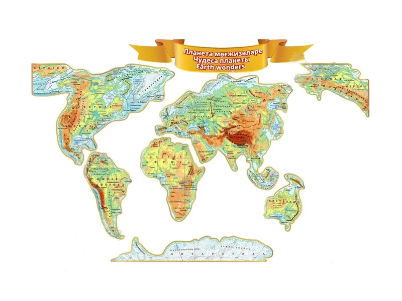 Комплект стендов «Карта мира» с LED-подсветкой