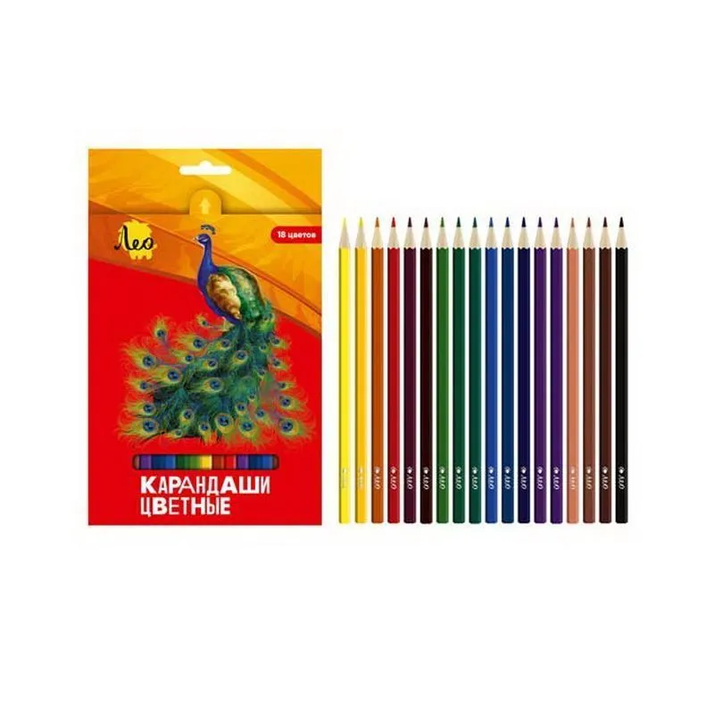 Карандаши, 18 цветов