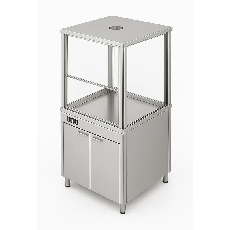 Шкаф вытяжной демонстрационный с электрическими розетками