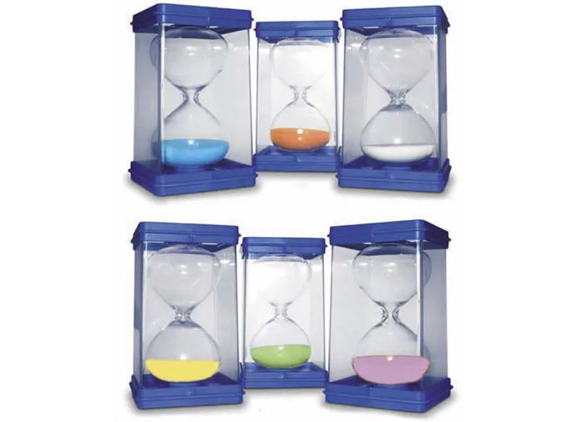 Набор больших песочных часов, 6 шт. (14,5×8×8 см)