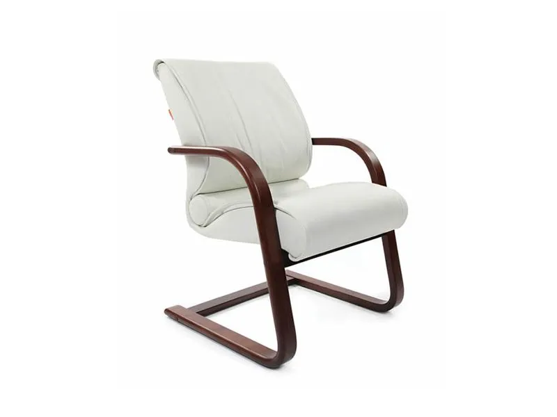 Кресло CHAIRMAN (нат.кожа, дерев.каркас), цвет черный