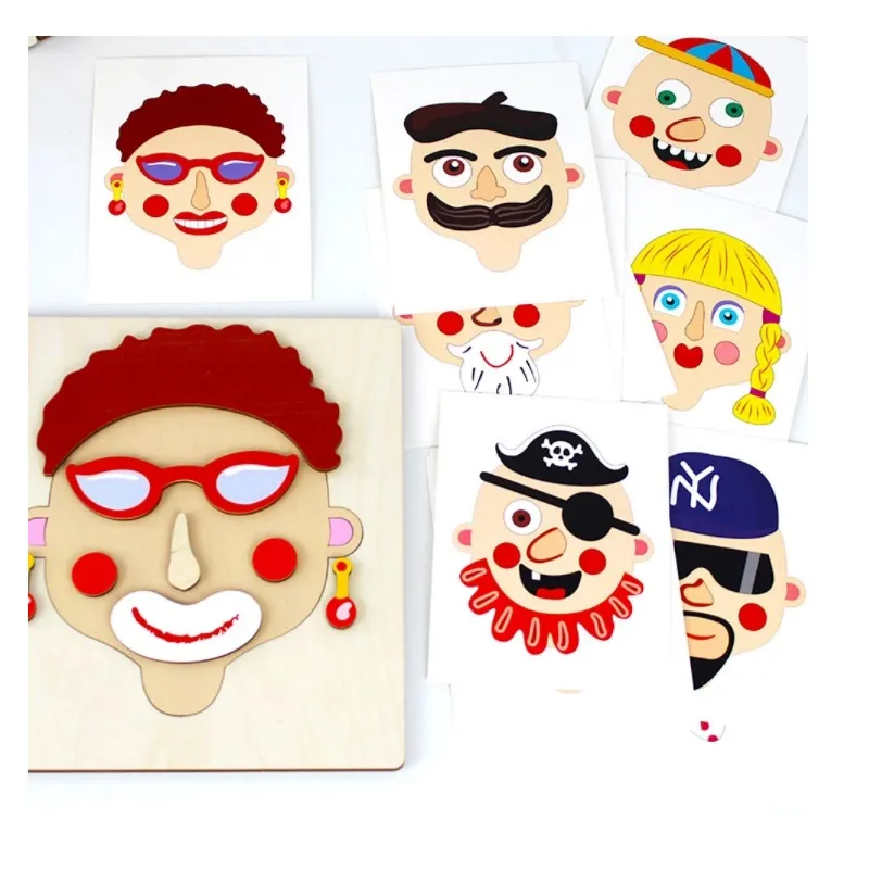 Детский набор «Мордашки», 12 карточек