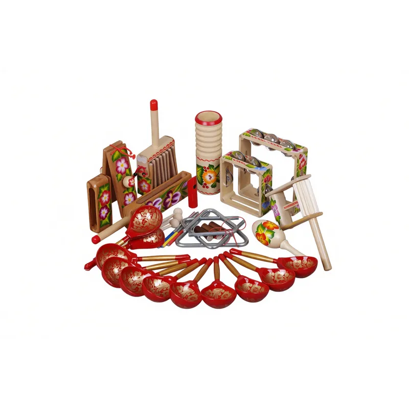 Весёлый туесок с городецкой росписью