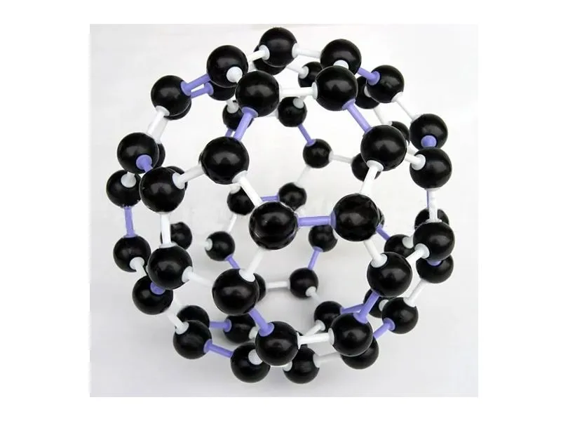 Модель кристаллической решетки фуллерена (60 атомов)