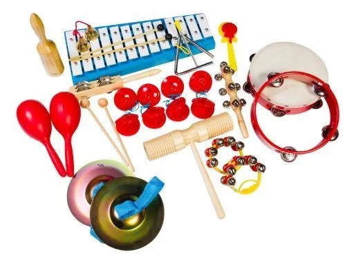 Перкуссионный набор из 17 музыкальных инструментов
