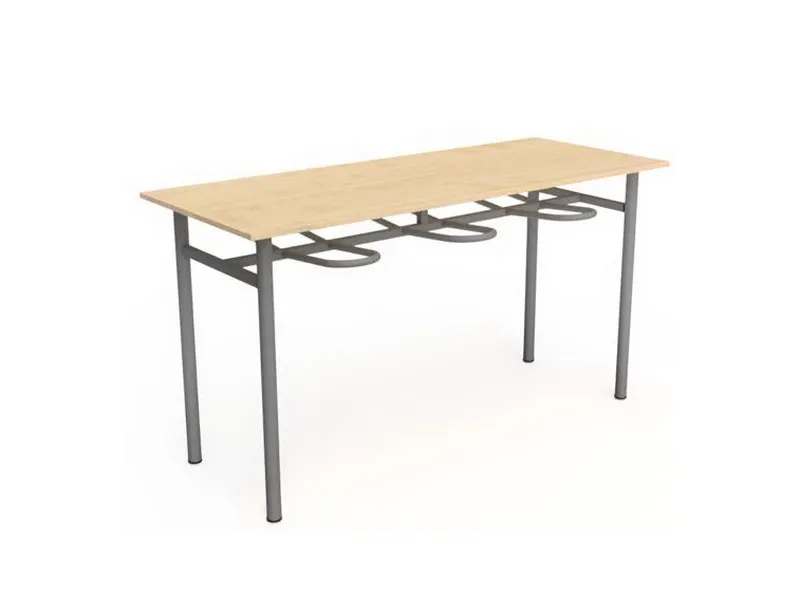 Стол обеденный на 6 мест с подвесом для табуретов