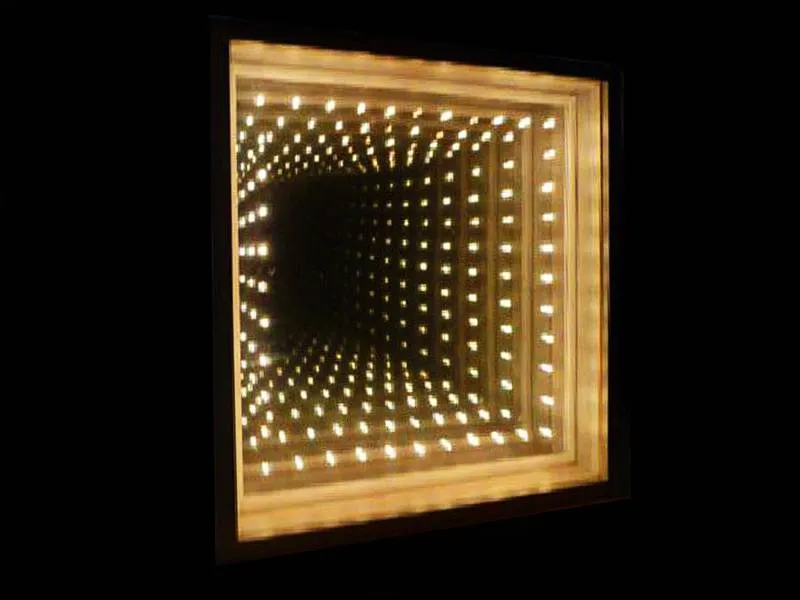 Световое панно с эффектом бесконечности, настенное 400х400х150 мм