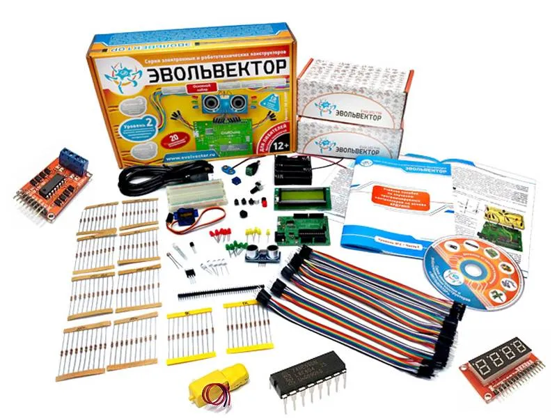 Конструктор ЭВОЛЬВЕКТОР — расширенный 2 уровень (Arduino)