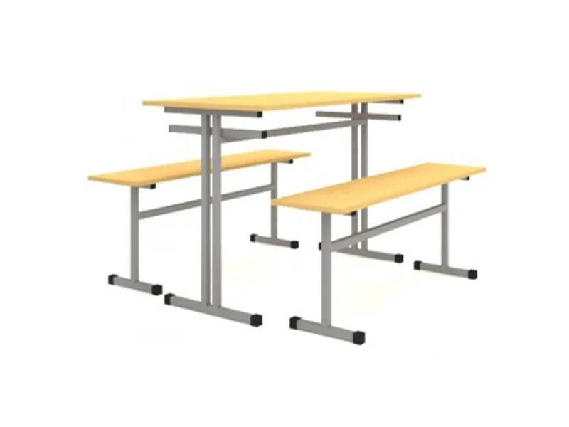 Стол обеденный 4-местный с подвесными скамьями