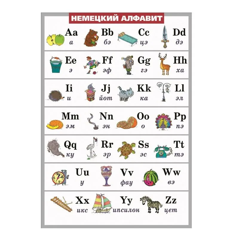 Немецкий  алфавит в картинках (винил)