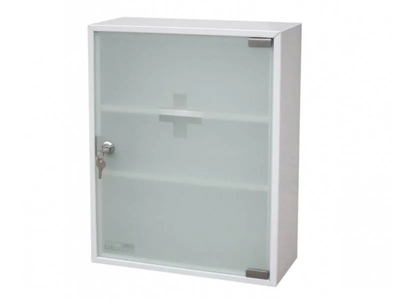 Аптечка Office-Force одностворчатая (без наполнения), 3 полки