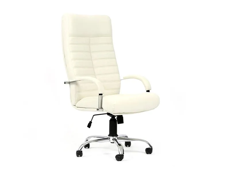 Кресло ORION COMFORT — экокожа белое