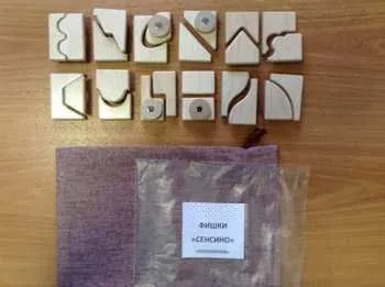Половинки — набор фишек для «Сенсино», 24 шт.