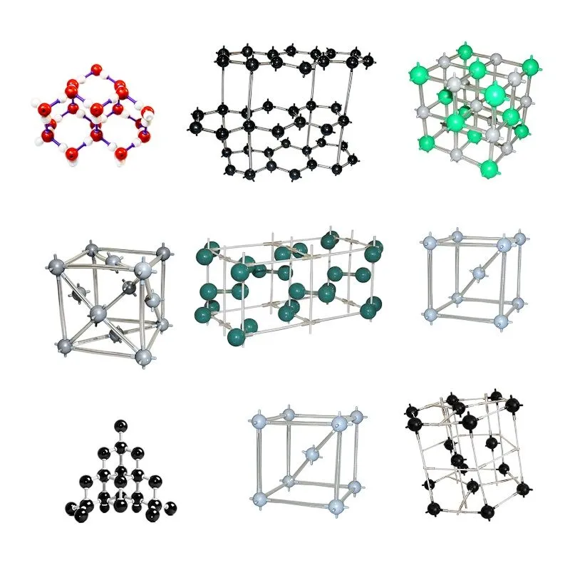 Комплект моделей кристаллических решеток, 9 шт