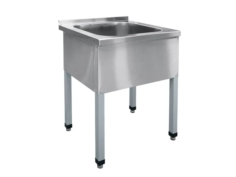 Ванна моечная, 1 секция, краш.каркас, 635х600х860 мм