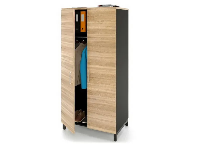 Шкаф распашной 1 полка, 2 двери (для одежды и документов)