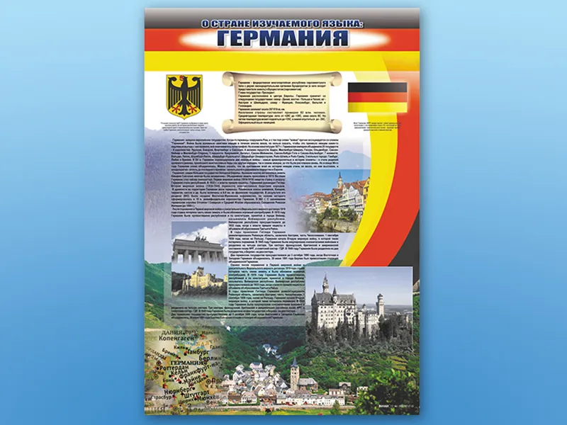 Стенд Германия О стране изучаемого языка
