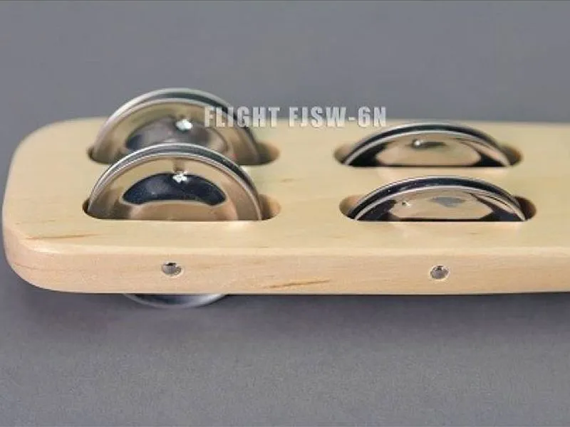 Джингл-стик румба деревянный с 6 парами джинглов