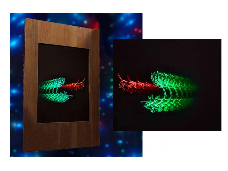 Светозвуковая панель с эффектом падающих листьев 1200х750х100 мм