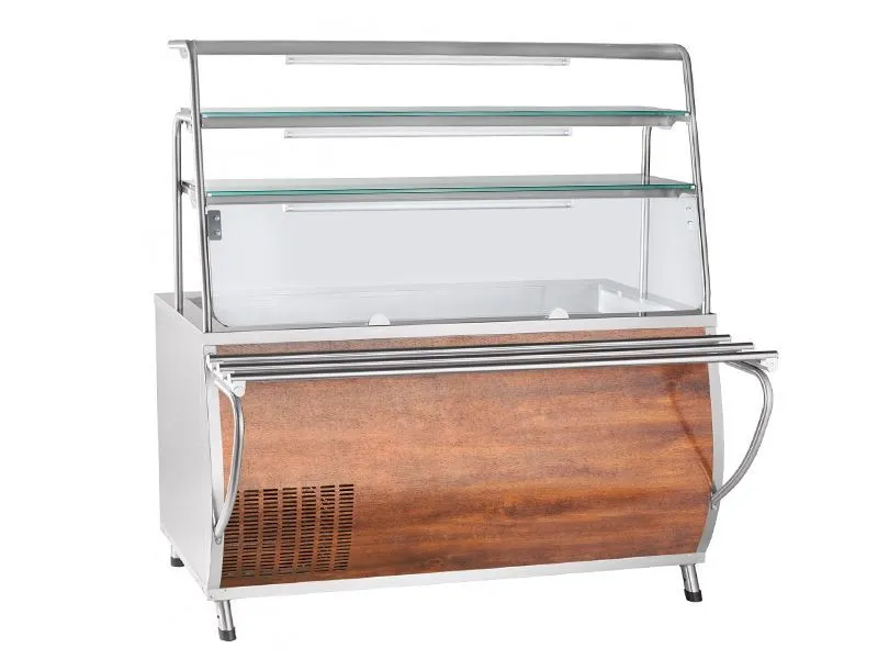 Прилавок холодильный открытый Премьер, нейтр.шкаф, 3 полки, L1500 мм