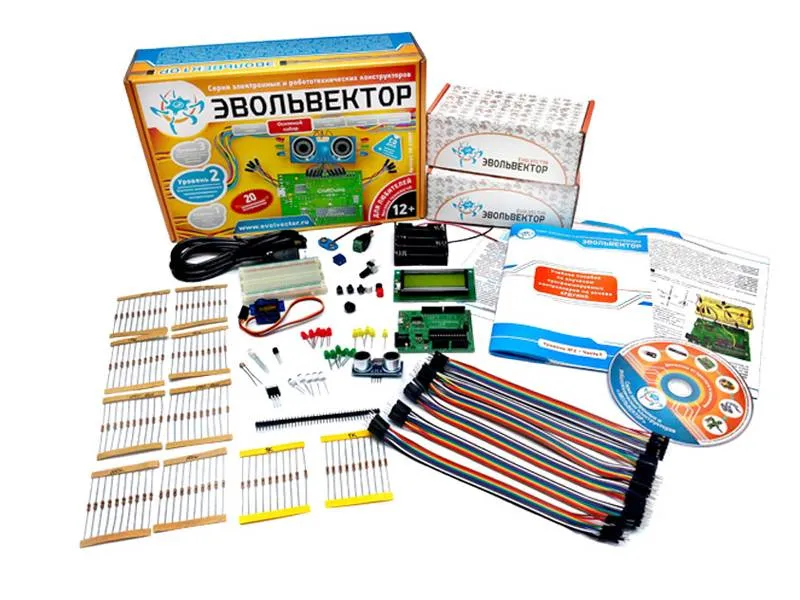 Конструктор ЭВОЛЬВЕКТОР уровень 2 для Arduino